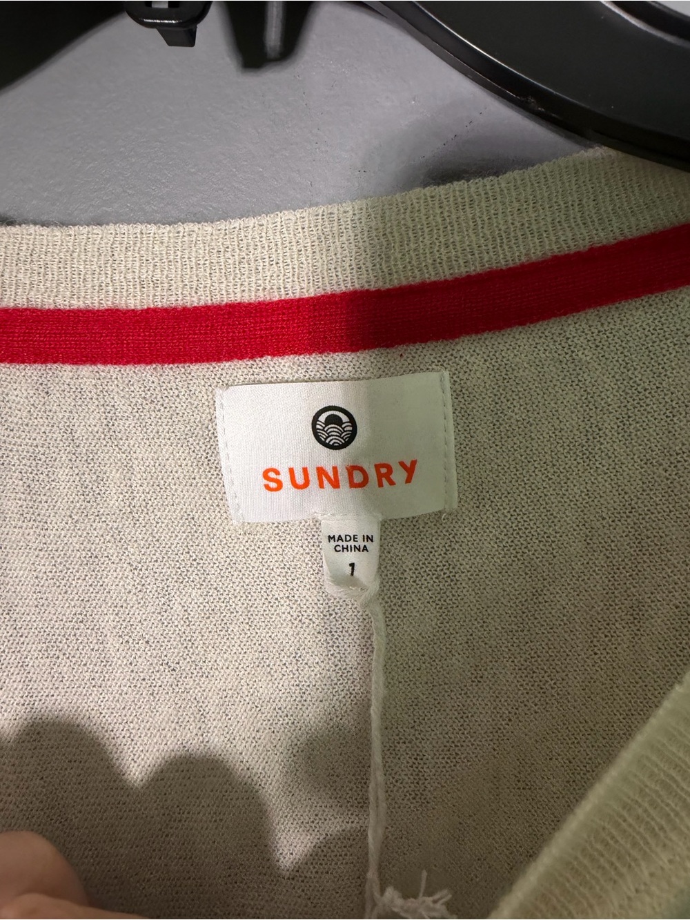 SUNDRY Multi-Pattern Colorblock Knit Sweater Size Small - Picture 4 of 5